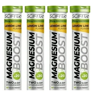 80 SCI-FIT Hydro+ Electrolytes & Magnesium Hydration Lemon Effervescent Tablets. - Picture 1 of 6