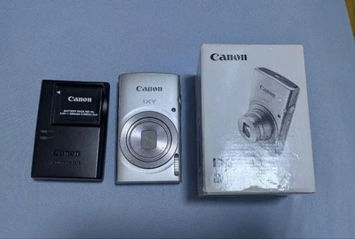excellent++++++　Canon Digital Camera IXY 180 Silver 8x optical zoom IXY180SL - Image 1 of 4