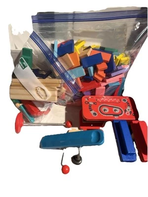 Bulk Colorful Wooden Dominoes 243 Pieces Set For Kids Preowned - Image 1 of 4