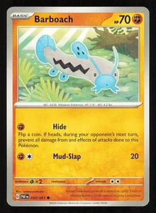 Barboach 050/091 Regular Near Mint Pokemon TCG S&V Paldean Fates PAF - Picture 1 of 1