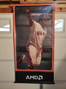SAN FRANCISCO GIANTS VINYL BANNER PABLO SANDOVAL 2 SIDED 70x36 HEAVY DUTY THICK - Picture 1 of 4