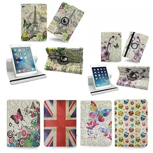 360 Rotating Printing Leather Case Cover For Samsung Galaxy Tab A 9.7'' SM-T550 - Picture 1 of 4