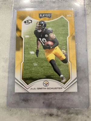 (#/25) JuJu Smith-Schuster 2021 Panini Playoff Football No. 45 NFL Steelers - Image 1 of 4