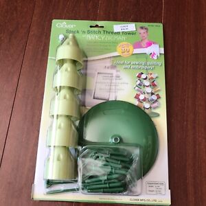 Clover Nancy Zieman Stack n' Stitch Thread Tower for Sewing Quilting and Embr.