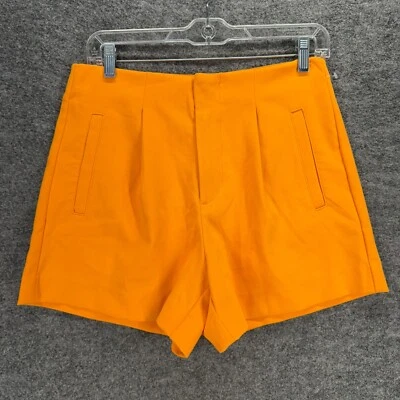 Pantalones Cortos A New Day Mujer 6 Naranja Tiro Alto Chino Elastizados Bolsillos Rayón Informales Foto 1 de 4