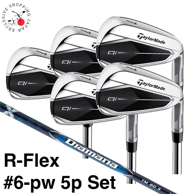 Taylormade Qi Iron Wedge #6-pw 5pcs Set R Flex Diamana BLUE TM60 Graphite Shaft - Image 1 of 4