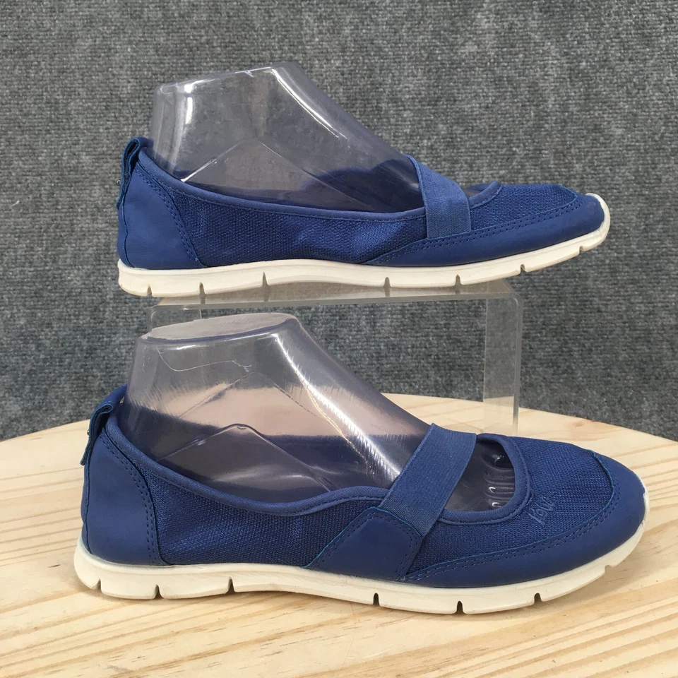 Mad Love Shoes Womens 8 Slip On Mary Jane Blue Low Top Comfort Flats Almond Toe - Image 1 of 4