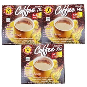3xCoffee Weight Diet Slimming Plus Naturegift Ginseng Fat 10 Sachets Low Mineral - Picture 1 of 5