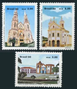 Brazil 2231-2233, MNH. Michel 2342-2344. Churches, 1990. - Picture 1 of 1