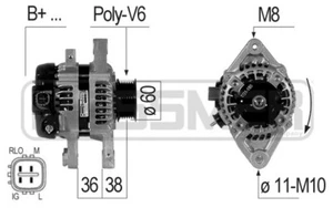 Alternator Regenerated for Toyota Yaris 104210-9240 - Picture 1 of 1