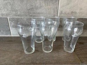 Vintage Enjoy Coca-Cola Classic Glockenform 5" Klar Trinkgläser 6er Set - Bild 1 von 4