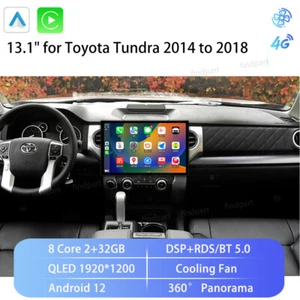13.1" Android 12 for Toyota Tundra 2014 to 2018 Car Stereo Radio GPS NAVI BT 4G - Picture 1 of 9