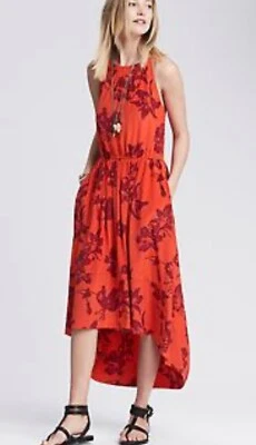 Banana Republic Hi-Low Silk Summer Dress 00P - Image 1 of 4