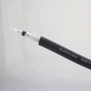 Cable de señal RCA de plata pura 4N de gama alta 75 ohmios 8 mm escudo cable coaxial de audio hágalo usted mismo - Imagen 1 de 12
