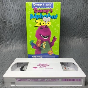 Barney and Friends Collection Barneys Alphabet Zoo VHS 1994 Kids Cartoon Movie - Picture 1 of 8