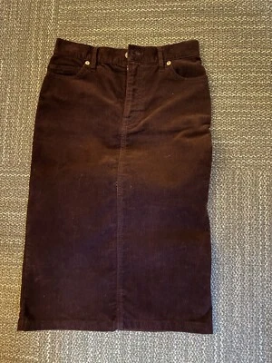 Falda Pana Mujer XS Color Granate 87% Algodón Foto 1 de 4