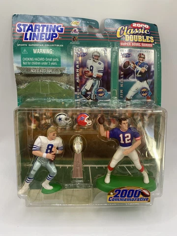 Troy Aikman Jim Kelly Starting Lineup Super Bowl Series Classic Doubles SLU 2000 Cover