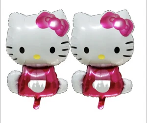 (2) 28” Hello Kitty Verano Divertido Fiesta Globo Celebración Lámina Inflable - Imagen 1 de 2