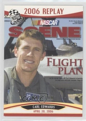 2007 Press Pass NASCAR Scene Platinum /100 Carl Edwards #P88 - Image 1 of 2