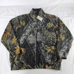 Chaqueta Y2K Para Hombres Talla XL Field Staff Por Mossy Oak Polar Camuflada Cremallera Gran Forma LEER⬇ - Imagen 1 de 12