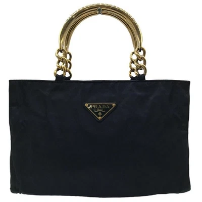 Borsa a tracolla Prada Tessuto K1497 Navy Nylon Catena Autentica - Immagine 1 di 4
