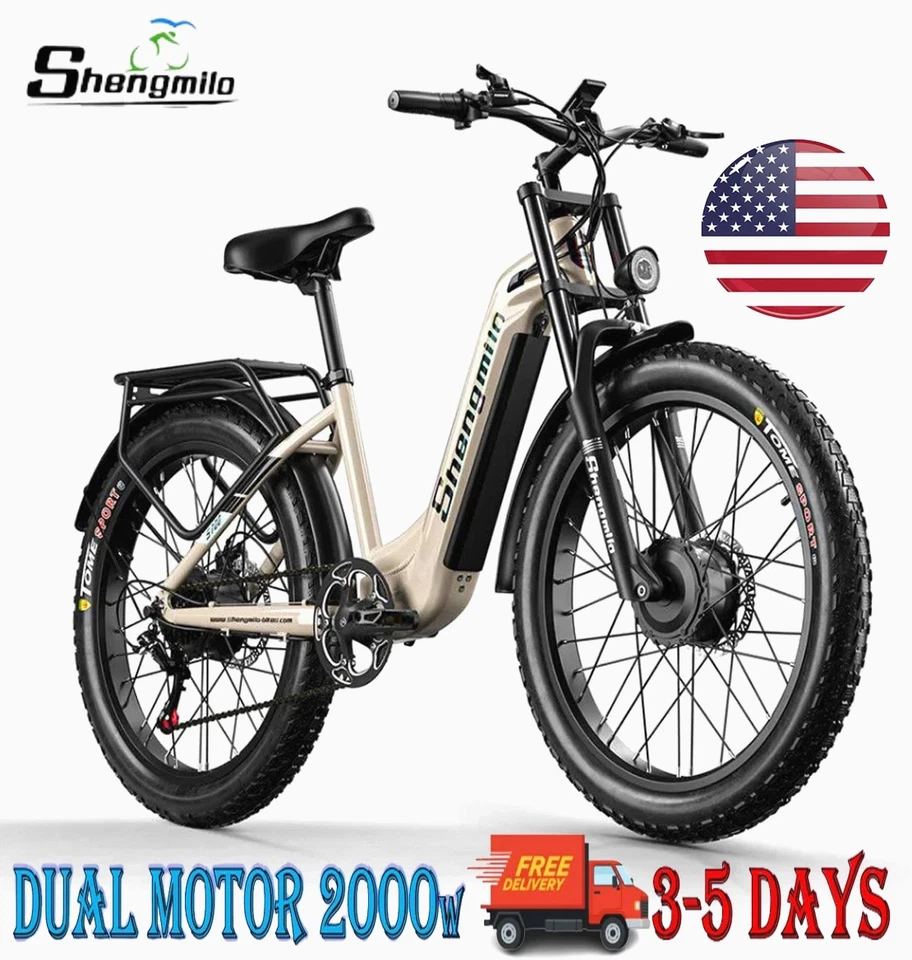 Electric Bike Shengmilo S700 2000W High Speed Fat Tire Ebike Hydraulic Brake
