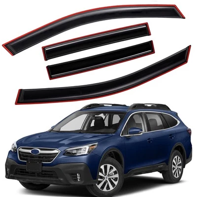 In-Channel Window Visors Sun Rain Guards Vent Shade for 2015-2019 Subaru Outback Foto 1 de 4