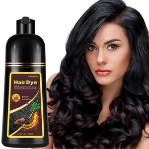Black Hair Dye Shampoo 3 in 1 for Gray Hair Coverage - Instant Shampoo Para P... - Picture 1 of 6