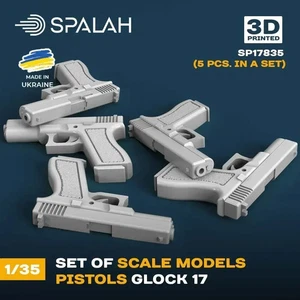 Pistolas Glock-17 (5 piezas) Kit Modelo Escala 1:35 Spalah SP17835 - Imagen 1 de 1