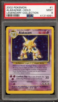 Pokemon Alakazam Legendary Coll. Holo Rare #1 PSA 9 Mint - Image 1 of 2
