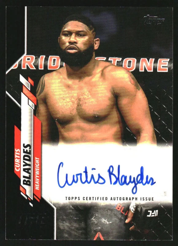 2020 Topps UFC Athlete Autographs #UFCA-CB Curtis Blaydes Auto /50 - Image 1 of 2