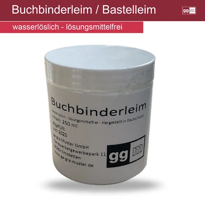 Colla per rilegatura / colla artigianale 250 ml trasparente, senza solventi, ggm®