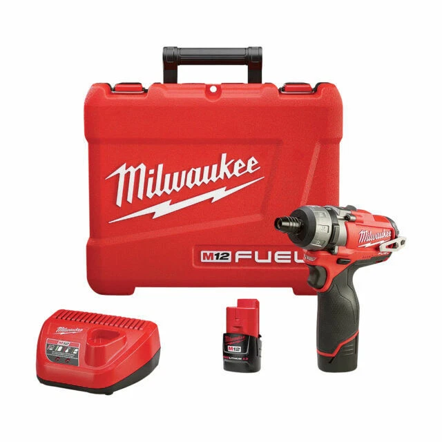 MILWAUKEE-2402-22 M12 FUEL 2SPD Screwdriver Kit - Red