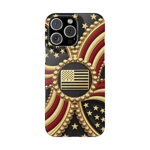 For iPhone 16 pro Max, 15, 14, 13-11, Slim Phone Case, American Heritage Cover - Photo 1 sur 83