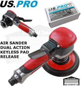 US PRO Tools 6" Air Sander DUAL Action With Keyless Pad Release, Sanding 8331 - Picture 1 of 4