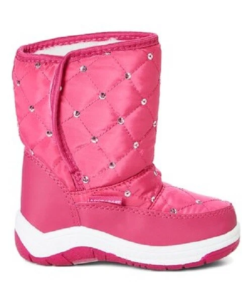 Bota de nieve con acento de diamantes de imitación fucsia - Niñas varias tallas Foto 1 de 1