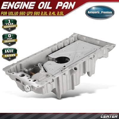 Engine Oil Pan for Volvo S60 V70 S80 2.3L 2.4L 2.5L 2003-2009 - Image 1 of 4