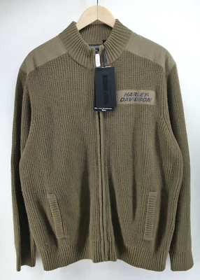 NEW Harley-Davidson Men's Willie G Skull Sweater Zip Jacket NWT XL $196 - Image 1 of 4