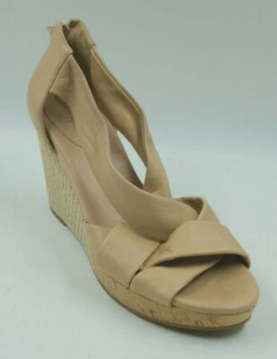 Cole Haan Air Women's Shoes Tan Leather Espadrilles Wedge Sandals Sz 10 B - Image 1 of 4