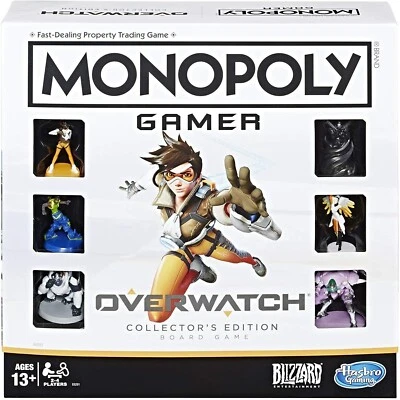 Hasbro Monopoly GAMER OVERWATCH Collector's Edition - inc D.Va, Lucio, Kings Row - Image 1 of 4