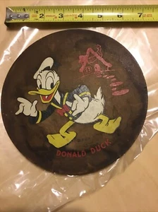 Vintage 1930's Disney Donald Duck Press Wood Sign Borgfeldt - Picture 1 of 5