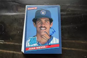 TARJETA AUTOGRAFIADA JUAN NIEVES RC MILWAUKEE CERWERS - Imagen 1 de 1