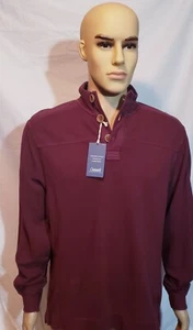 Camisa Pulóver Roundtree Yorke Casuals para Hombre con Botones M Borgoña ENVÍO GRATUITO - Imagen 1 de 3
