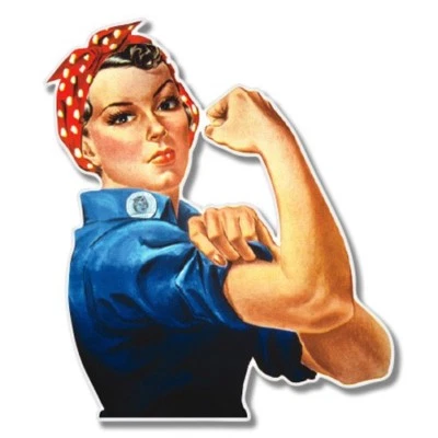 AK WALL ART Rosie the Riveter Car Laptop Phone Vinyl Sticker - SELECT SIZE