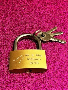 Personalised Fathers Day Gift Engraved LoveLock Padlock - Wedding Anniversa... - Picture 1 of 10