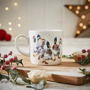 Taza Royal Worcester Wrendale Designs Duck the Halls (Patos) - Imagen 1 de 2