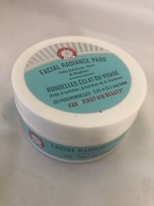 (FAB) First Aid Beauty Tone & Brighten Skin Facial Radiance 28 Pads 2.25" - Used