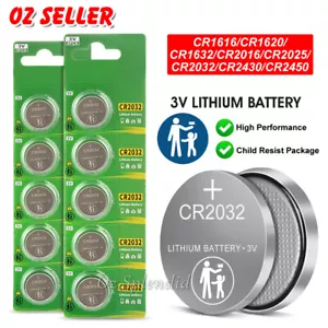 CR2032 CR1616 CR1620 CR1632 CR2016 CR2025 CR2430CR2450 3V LITHIUM Button BATTERY - Picture 1 of 15