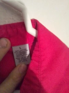 Signature by Larry Levine Pink Button Up Shirt Sleeveless Pockets Stretch NWT L - Picture 1 of 3