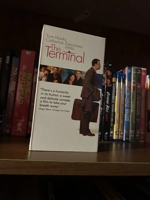 The Terminal 2004 Late Release VHS With Black Reels Tom Hanks Steven Spielberg - Image 1 of 3